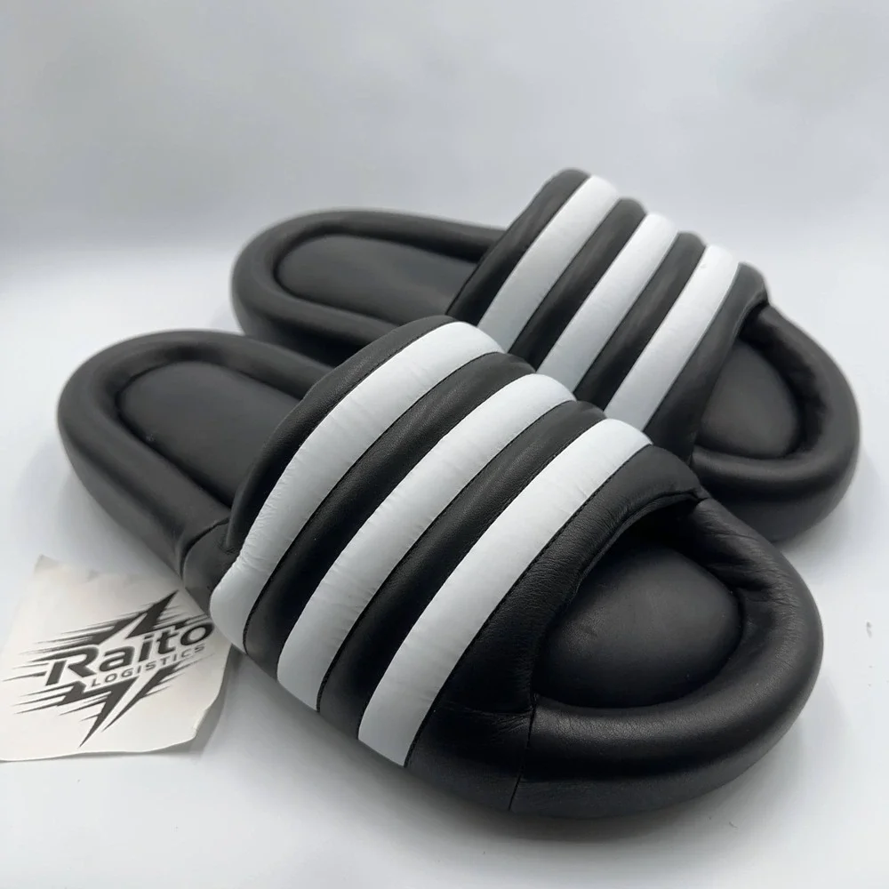 Mens Size 11 Adidas Sandals Adilette 24 Slides Core Black Cloud White JP8248
